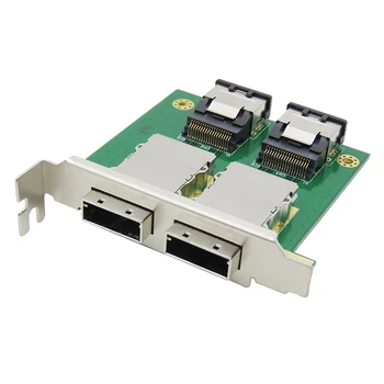 Запасные части к адаптерной плате Mini SAS с двумя портами от внутреннего SFF-8087 до внешнего HD SFF-8088 Sas26p PCI SAS  5