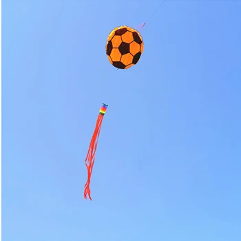 бесплатная доставка футбольные воздушные змеи летающие взрослые воздушный змей с катушкой рипстоп нейлон кевлар полеты на параплане развлечения на открытом воздухе спорт большой воздушный змей koinobori koi  5
