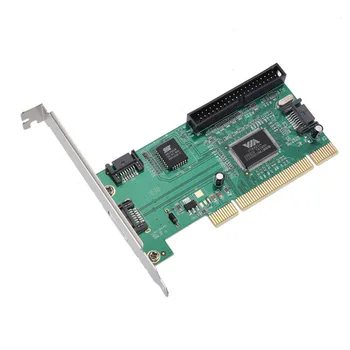 Комбинированный контроллер PCI на 3 порта SATA + IDE, адаптер для видеокарты, конвертер с чипом VIA6421, жесткий диск AC388 DOM668  2
