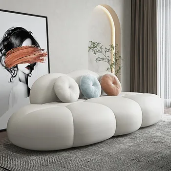 Облачный диван Итальянский минимализм кашемировый креатив легкая экстравагантность современный простой досуг дизайнерская индивидуальность особой формы  10