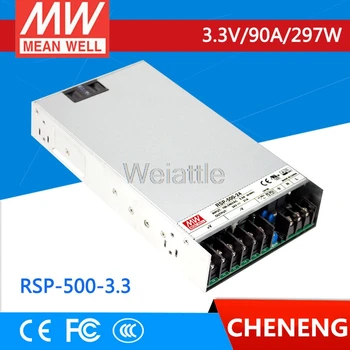 Оригинальный RSP MEAN WELL-500-3.3 3.3 V 90A meanwell RSP-500 с одним выходом 3,3 В 297 Вт и блоком питания с функцией PFC  5