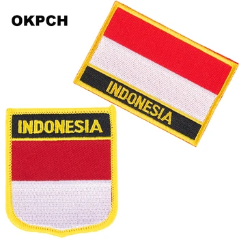 Нашивки с флагом Индонезии, вышитые нашивки с флагом, нашивки с национальным флагом, нашивки для одежды, украшения своими руками PT0209-2  3