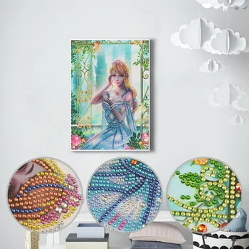 5D DIY Angel Spirit Частичная Алмазная роспись сверлом специальной формы People Kit Craft Мозаичные картины для украшения дома  5