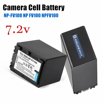7,2 в NP-FV100 NP FV100 NPFV100 Литиевая Аккумуляторная Батарея для NPFV100 FV30 FV50 FV70 HDR-CX700E XR160E Фотоэлемент  4
