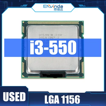 Использованный оригинальный процессор Intel I3 550 Core I3-550 CPU / 3,2 ГГц / LGA1156 / 4 МБ / 73 Вт / память DDR3 Двухъядерная материнская плата с поддержкой H55  10