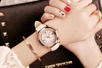 Повседневные женские Романтические Плавные английские часы с бриллиантами, поясные часы, дизайнерские женские часы, Простое платье Gfit Montre Femme Masculino  5