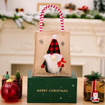 Рождественские подарочные пакеты на шнурке Рождественские пакеты для конфет Подарочные пакеты Украшения для рождественской вечеринки Тематические стулья для спортивных мероприятий для взрослых  5