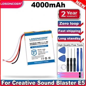 Аккумулятор LOSONCOER Sound Blaster E5 емкостью 4000 мАч для аккумуляторных батарей Creative Sound Blaster E5  0
