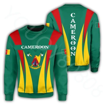 Весенние мужские и женские свитера с круглым вырезом и длинным рукавом, толстовка African Zone - Cameroon Sweatshirt Apex Style  5