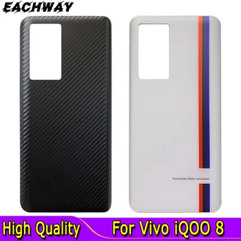 Новый Корпус Для Vivo iQOO 8 Задняя Крышка Батарейного Отсека Задняя Дверца Корпуса Запасные Части V2136A 6,56 