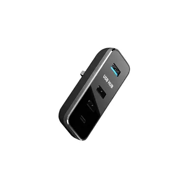 Мини-бардачок USB-концентратор Аксессуары для интерьера USB-док-станция для Tesla Model 3 Model Y  5