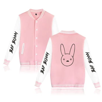 Бейсбольная куртка Bad Bunny 2022, Униформа, мужские куртки, Уличная одежда, толстовка Оверсайз в стиле хип-хоп, толстовка Bad Bunny, Повседневная спортивная одежда  4