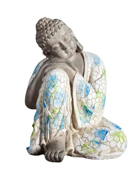 Садовые Статуи Будды, Украшение Китайского Будды, Микроландшафт, Домашний Декор, Украшение сада на открытом воздухе  5
