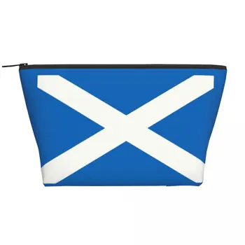 Изготовленная на Заказ Сумка для Туалетных Принадлежностей с Флагом Шотландии для Женщин, Косметический Органайзер, Коробка Для Хранения Косметики Lady Beauty  5