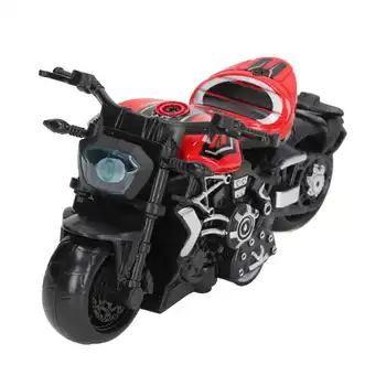 Откиньте игрушечную модель мотоцикла, имитирующую сплав, пластиковую модель гоночного мотоцикла, игрушечное украшение для детских подарков  4