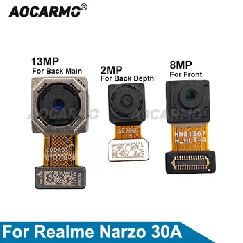 Aocarmo Для Realme Narzo 30A Задняя 13-Мегапиксельная Основная Камера + Глубина + 8-Мегапиксельный Модуль Фронтальной Камеры Гибкий Кабель Запасные Части  5