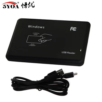 RFID Считыватель USB Порт EM4100 TK4100 125 кГц ID IC 13,56 МГц S50 S70 Поддержка Бесконтактных карт Window Linux  10