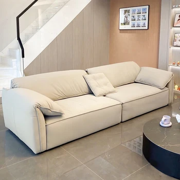 Кожаный диван диван для гостиной роскошный итальянский диван-кровать сборная мебель для гостиной сборный диван  5