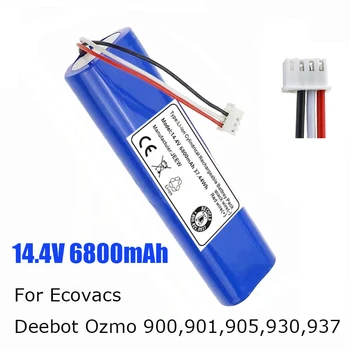 Neue original 14,4 V 6800mAh Roboter-staubsauger Batterie Pack für Ecovacs Deebot Ozmo 900, 901, 905, 930, 937  4