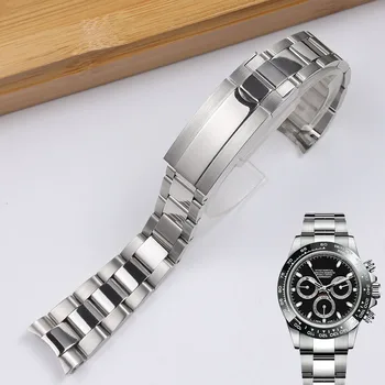 Ремешок для часов Rolex DAYTONA GMT SUBMARINER Аксессуары для часов Металлические ремешки Застежка из нержавеющей стали Браслет для часов 20мм 21мм  2
