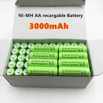 4 ~ 20 ШТ 1,2 В 3000 мАч NI-MH AA аккумуляторные батареи для предварительной загрузки, перезаряжаемые NI-MH аккумуляторные батареи для перезаправки, аккумуляторы для детей micrfono de la cmara  5