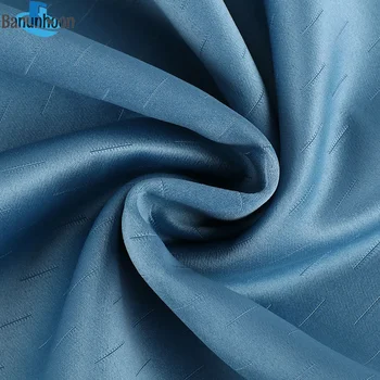 Жаккардовые шторы на ощупь из шелка для спальни, плотная изоляционная ткань, роскошная нежно-голубая драпировка для оформления окон гостиной WY710  5