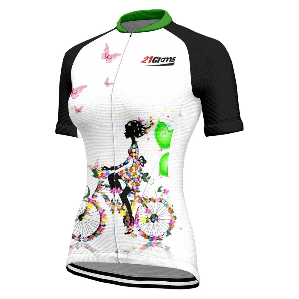 Быстросохнущая гоночная велосипедная форма MTB, джерси для велоспорта с коротким рукавом, женская одежда для горных велосипедов, одежда для велоспорта с дышащей застежкой-молнией.