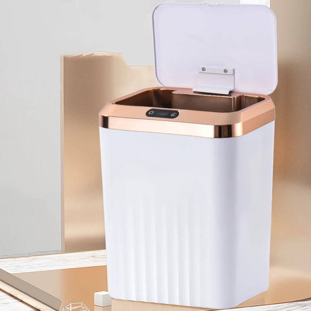 Интеллектуальная мусорная корзина с автоматическим датчиком Используется для кухни, ванной, Мусорной корзины, защиты от атмосферных воздействий, Бесконтактной мусорной корзины, ковра Dustbin Titus