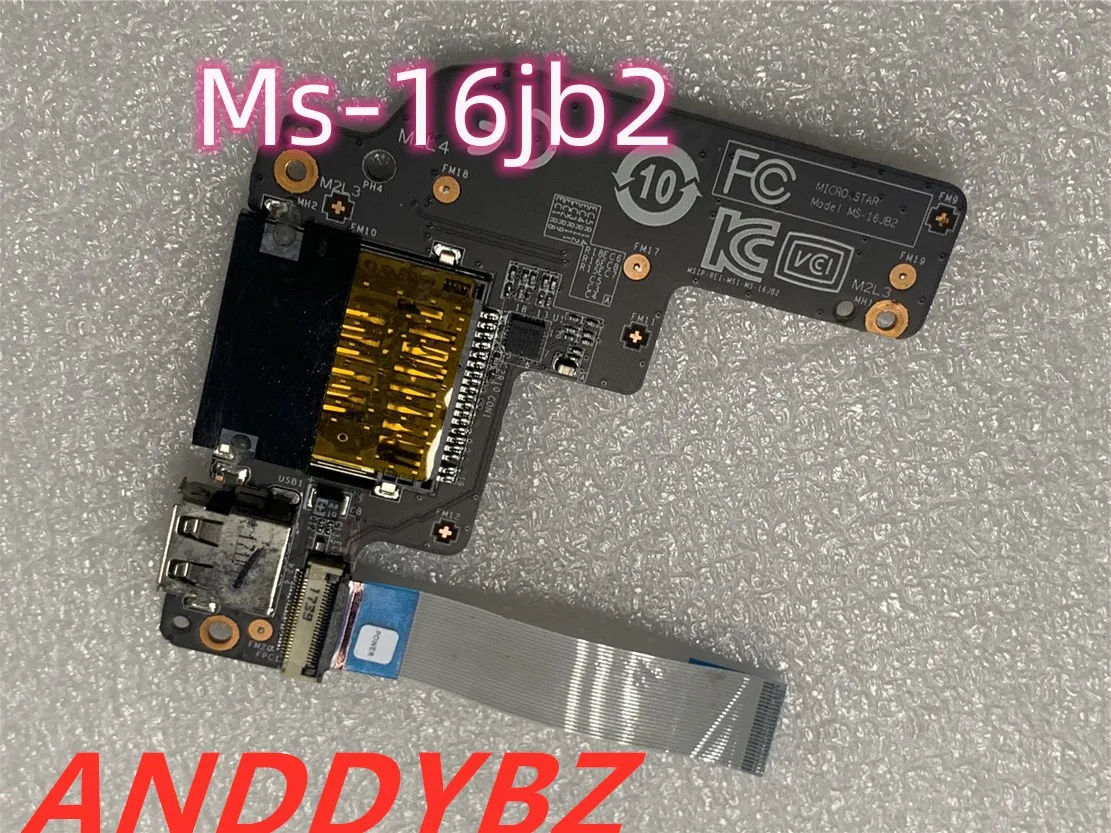 Используется Ms-16jb2 ВЕРСИИ 1.0 Оригинал ДЛЯ MSI GL62VM Gp62 GL72VM GP72 GE62VM GE72VM Кард-ридер Медиа Кнопка USB Плата С Кабелем