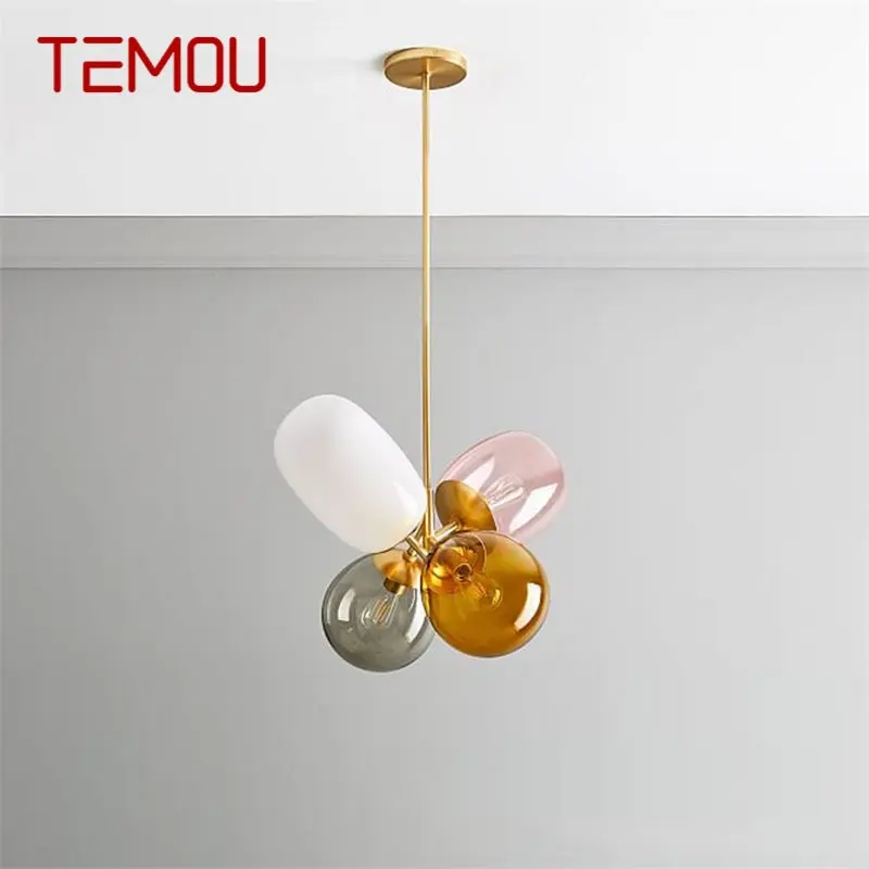 Креативный подвесной светильник TEMOU Nordic с современным абажуром из воздушных шаров, светодиодные лампы, светильники для украшения дома и детей