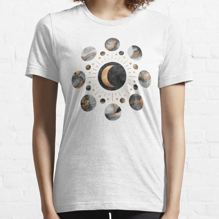 Луны Футболка футболка платье женское плюс размер топы