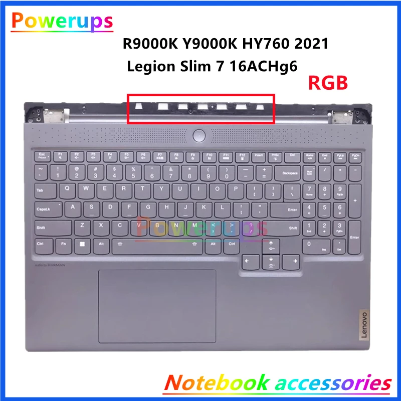 Ноутбук US RGB Подсветка Клавиатуры Shell/Крышка/Чехол Для Lenovo Rescuer R9000K Y9000K HY760 2021 Legion Slim 7 16ACHg6 82N6 16 дюймов
