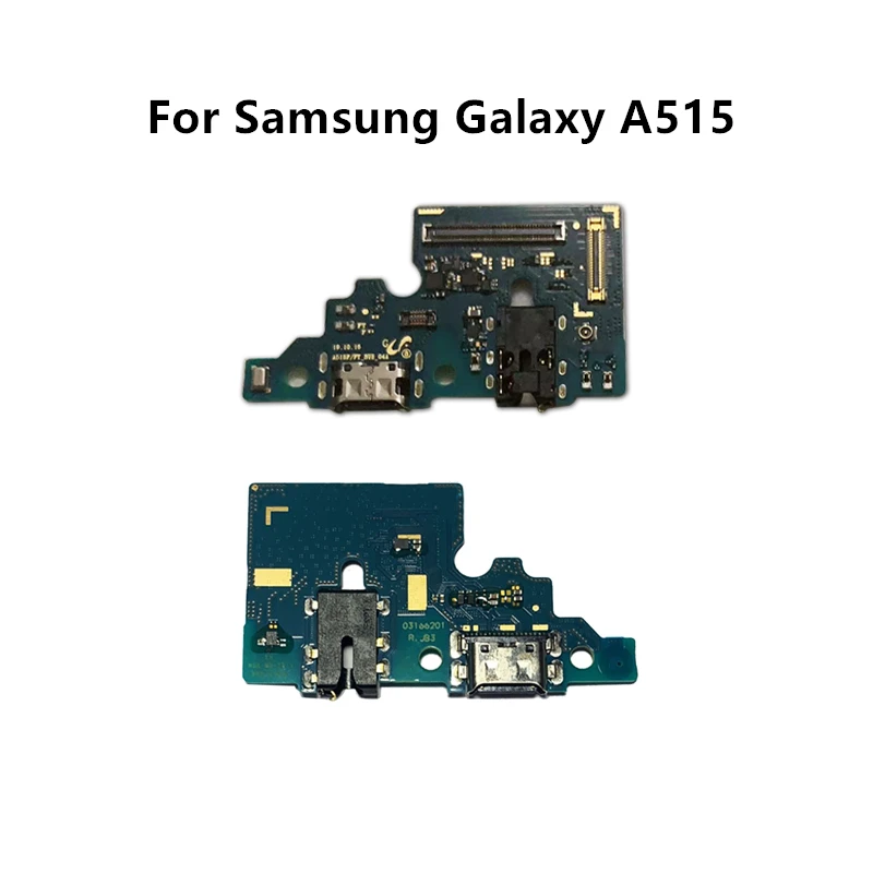 для Samsung Galaxy A515 Порт USB для зарядного устройства, разъем для док-станции, печатная плата, ленточный гибкий кабель, порт для зарядки, Замена компонентов, запасные части